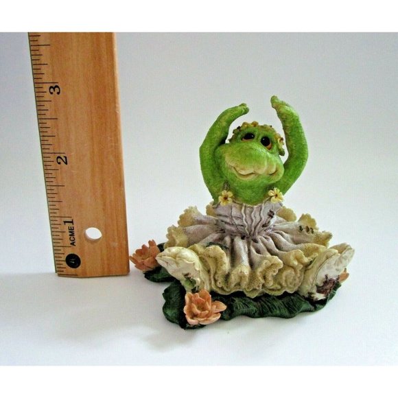 VTG Boyds Bears Wee Folkstone "TuTu C. Ribbit Frog Lake" #36703 Ballerina 1999 - Picture 6 of 7